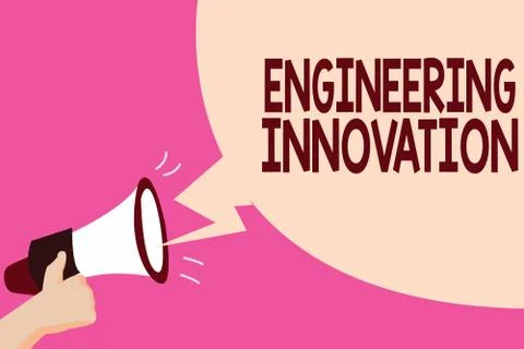 Writing note showing Engineering Innovation. Business photo showcasing Process Illustrazione stock