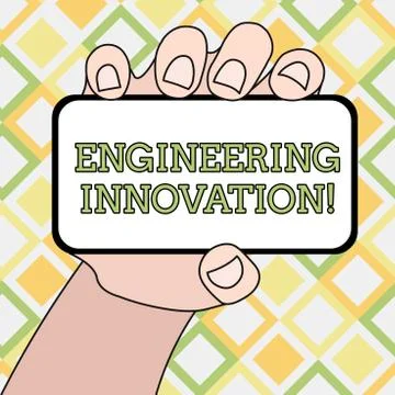 Writing note showing Engineering Innovation. Business photo showcasing Process Illustrazione stock