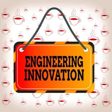 Writing note showing Engineering Innovation. Business photo showcasing Process Illustrazione stock