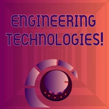 Writing note showing Engineering Technologies. Business photo showcasing appl Illustrazione stock