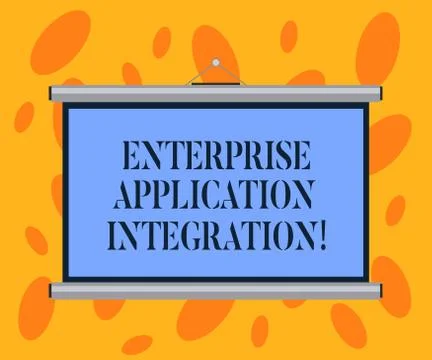 Writing note showing Enterprise Application Integration. Business photo Stock Illustration