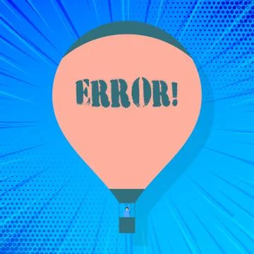 Writing note showing Error. Business photo showcasing state or condition of イラスト素材