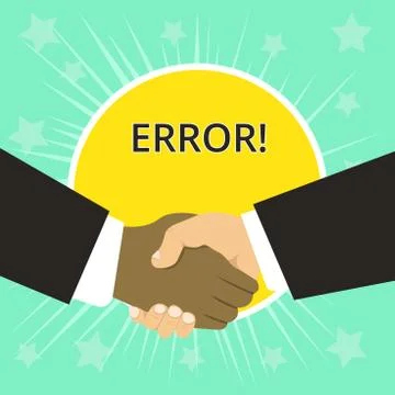 Writing note showing Error. Business photo showcasing state or condition of Stock-Illustration