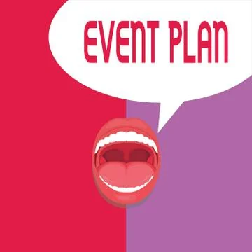 Writing note showing Event Plan. Business photo showcasing Process of Illustrazione stock
