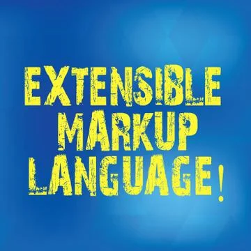 Writing note showing Extensible Markup Language. Business photo showcasing Stockillustratie