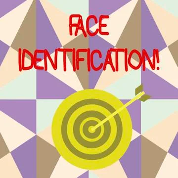Writing note showing Face Identification. Business photo showcasing analyzing 스톡 일러스트