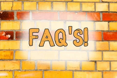Writing note showing Faq S. Business photo showcasing list of questions and Foto stock
