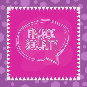 Writing note showing Finance Security. Business photo showcasing document that 스톡 일러스트