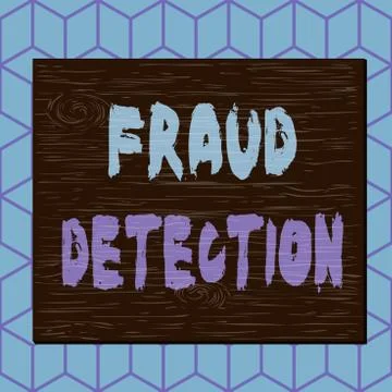 Writing note showing Fraud Detection. Business photo showcasing identification Stock Illustration