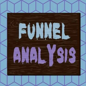 Writing note showing Funnel Analysis. Business photo showcasing mapping and Stock Illustration