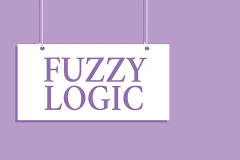 Writing note showing Fuzzy Logic. Business photo showcasing checks for extent of Illustrazione stock