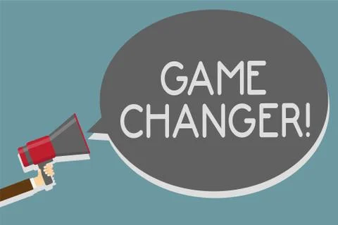 Writing note showing Game Changer. Business photo showcasing Sports Data Stock-Illustration
