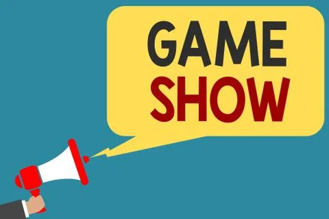 Writing note showing Game Show. Business photo showcasing Program in television イラスト素材