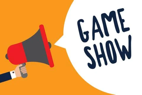 Writing note showing Game Show. Business photo showcasing Program in television イラスト素材