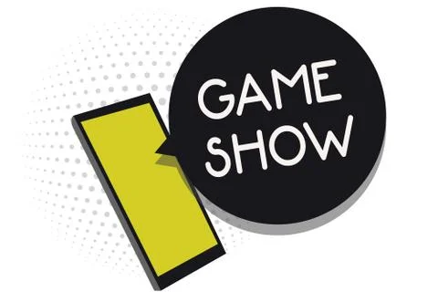 Writing note showing Game Show. Business photo showcasing Program in television イラスト素材