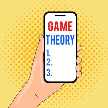 Writing note showing Game Theory. Business photo showcasing branch of 스톡 일러스트