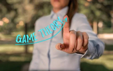 Writing note showing Game Theory. Business photo showcasing branch of Stock Photos