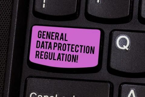 Writing note showing General Data Protection Regulation. Business photo 스톡 사진