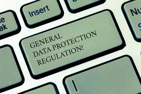 Writing note showing General Data Protection Regulation. Business photo 스톡 사진