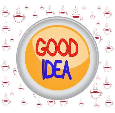 Writing note showing Good Idea. Business photo showcasing an excellent イラスト素材
