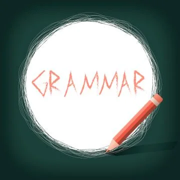 Writing note showing Grammar. Business photo showcasing whole system structure Stock Illustration