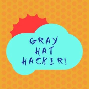 Writing note showing Gray Hat Hacker. Business photo showcasing Computer 스톡 일러스트