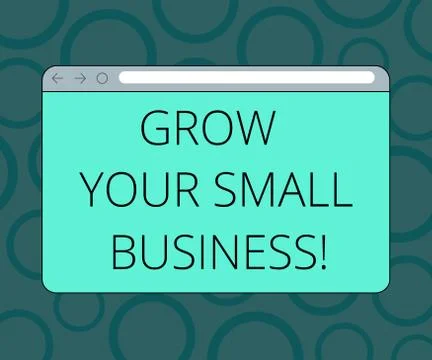 Writing note showing Grow Your Small Business. Business photo showcasing company イラスト素材