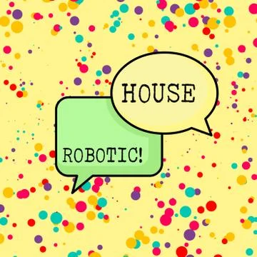 Writing note showing House Robotic. Business photo showcasing Programmable po Illustration