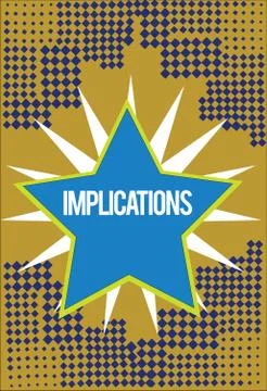 Writing note showing Implications. Business photo showcasing Conclusion State of Stock Illustration