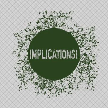 Writing note showing Implications. Business photo showcasing Conclusion State of Stock Illustration