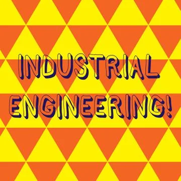 Writing note showing Industrial Engineering. Business photo showcasing field  스톡 일러스트