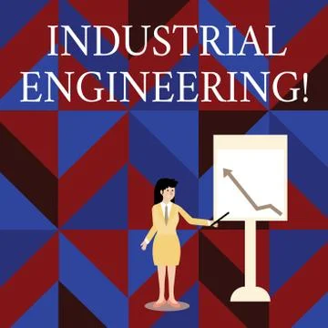 Writing note showing Industrial Engineering. Business photo showcasing field  Stockillustratie
