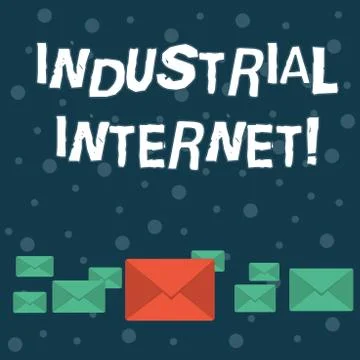 Writing note showing Industrial Internet. Business photo showcasing use of the イラスト素材