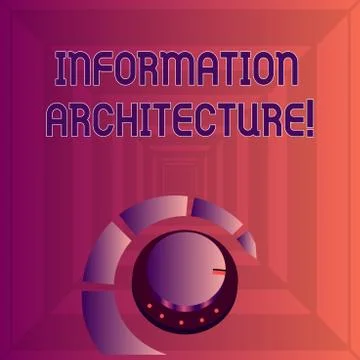 Writing note showing Information Architecture. Business photo showcasing stru Stock Illustration