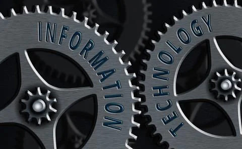 Writing note showing Information Technology. Business photo showcasing use Stock-Illustration