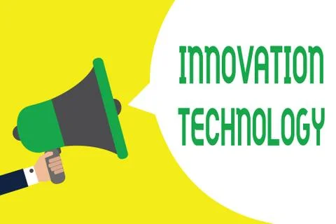 Writing note showing Innovation Technology. Business photo showcasing New Idea イラスト素材