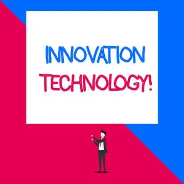 Writing note showing Innovation Technology. Business photo showcasing New Idea イラスト素材