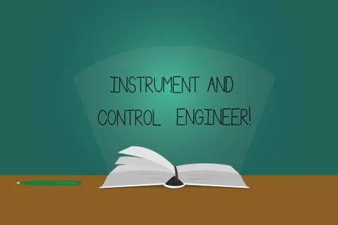Writing note showing Instrument And Control Engineer. Business photo showcasing Illustrazione stock