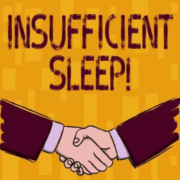 Writing note showing Insufficient Sleep. Business photo showcasing condition of Illustrazione stock