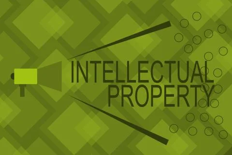 Writing note showing Intellectual Property. Business photo showcasing Protect Illustration