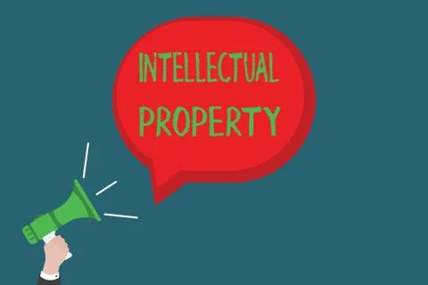 Writing note showing Intellectual Property. Business photo showcasing Protect Illustration
