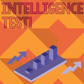 Writing note showing Intelligence Test. Business photo showcasing test designed Illustrazione stock