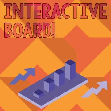 Writing note showing Interactive Board. Business photo showcasing standalone Illustrazione stock