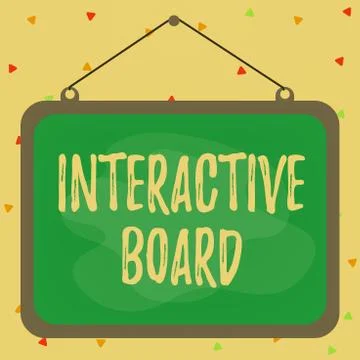 Writing note showing Interactive Board. Business photo showcasing standalone Illustrazione stock