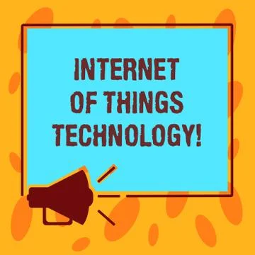 Writing note showing Internet Of Things Technology. Business photo showcasing IT Stockillustratie