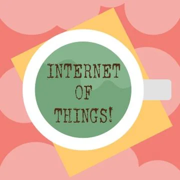Writing note showing Internet Of Things. Business photo showcasing 스톡 일러스트