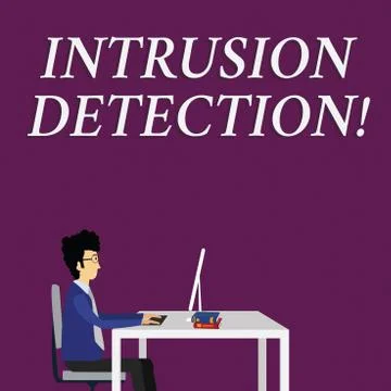 Writing note showing Intrusion Detection. Business photo showcasing monitors a 스톡 일러스트