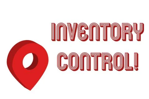 Writing note showing Inventory Control. Business photo showcasing regulating and Ilustração Stock