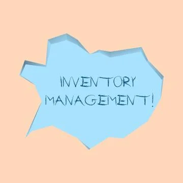 Writing note showing Inventory Management. Business photo showcasing supervision イラスト素材