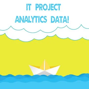 Writing note showing It Project Analytics Data. Business photo showcasing Ilustración de archivo